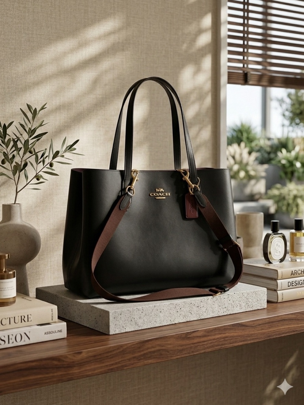 Coach Black Leather By Far “Bar”